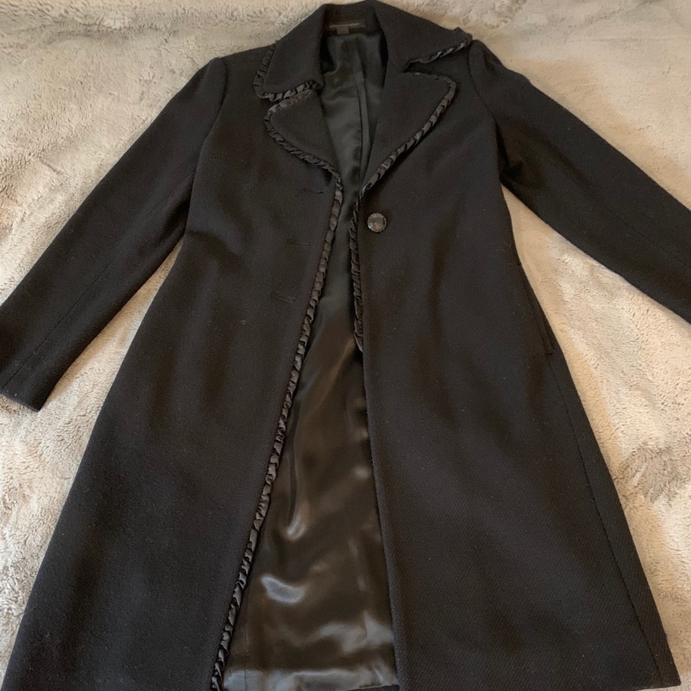 Wool blend long coat